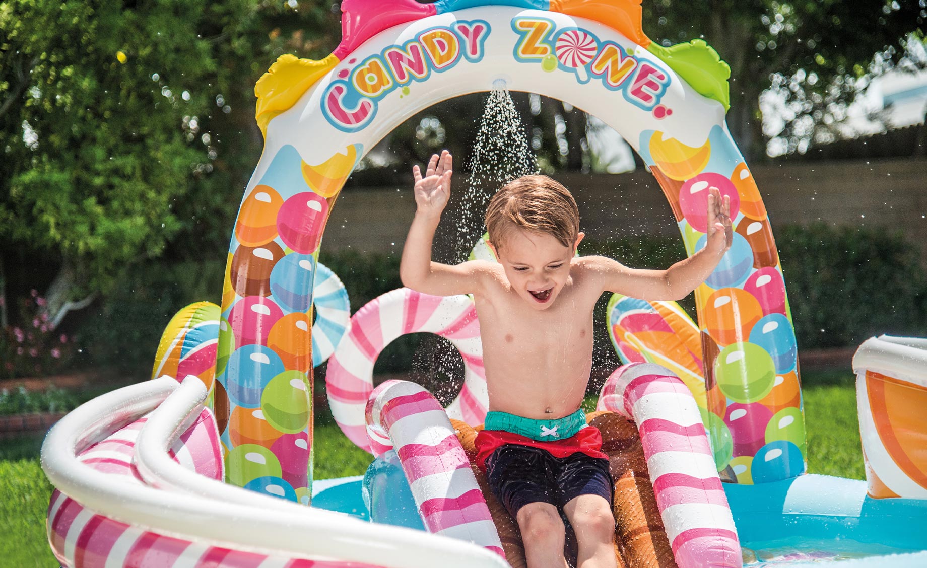 Igralište na naduvavanje Candy zone 2+, 57149NP