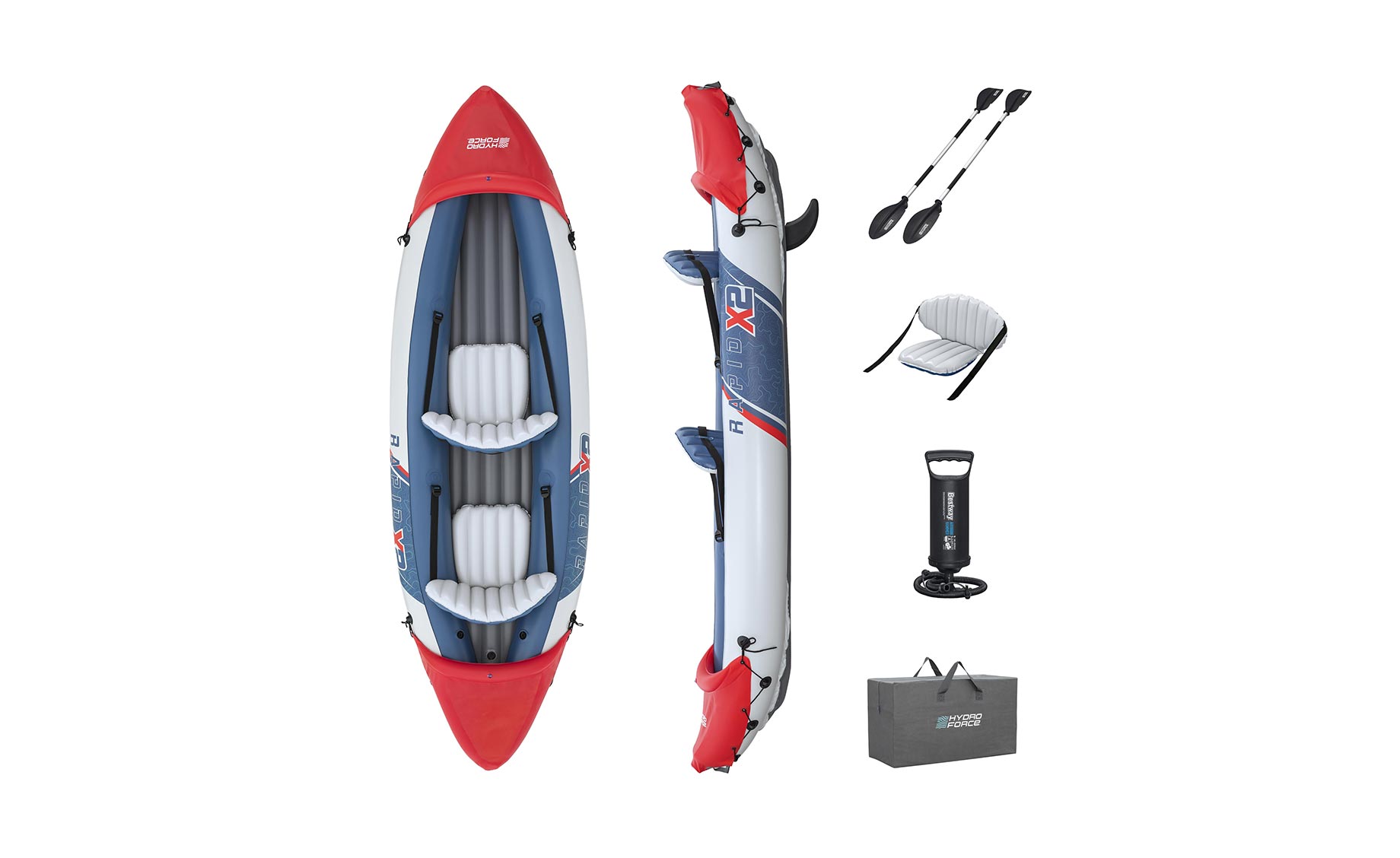 Kayak Hydro-Force 3.21m x 1.00m Rapid X2 Set Bestway 65077