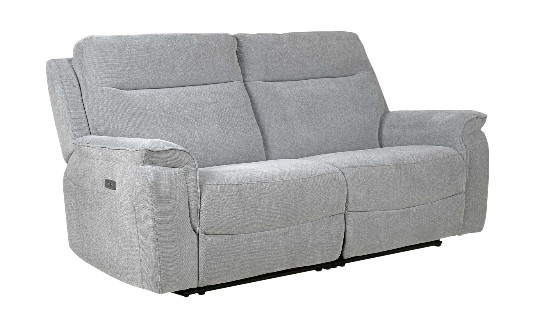 Avila trosjed s 2 elek. relax funkcije 205x98x102 cm svijetlo siva
