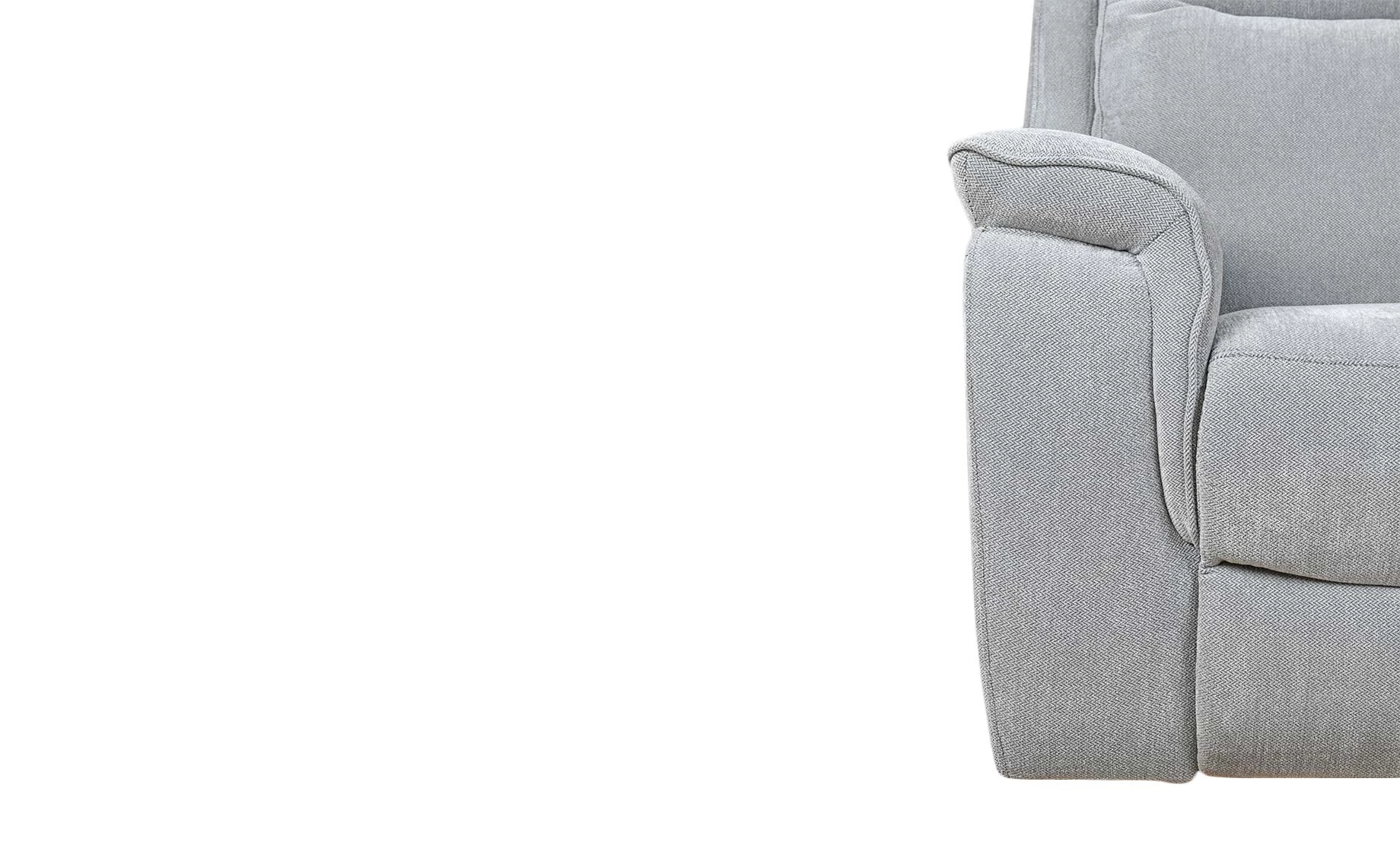 Avila trosjed s 2 elek. relax funkcije 205x98x102 cm svijetlo siva