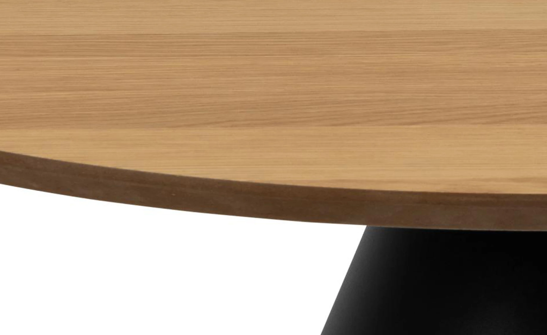 Soli klub sto D85x40 cm natur / čelik