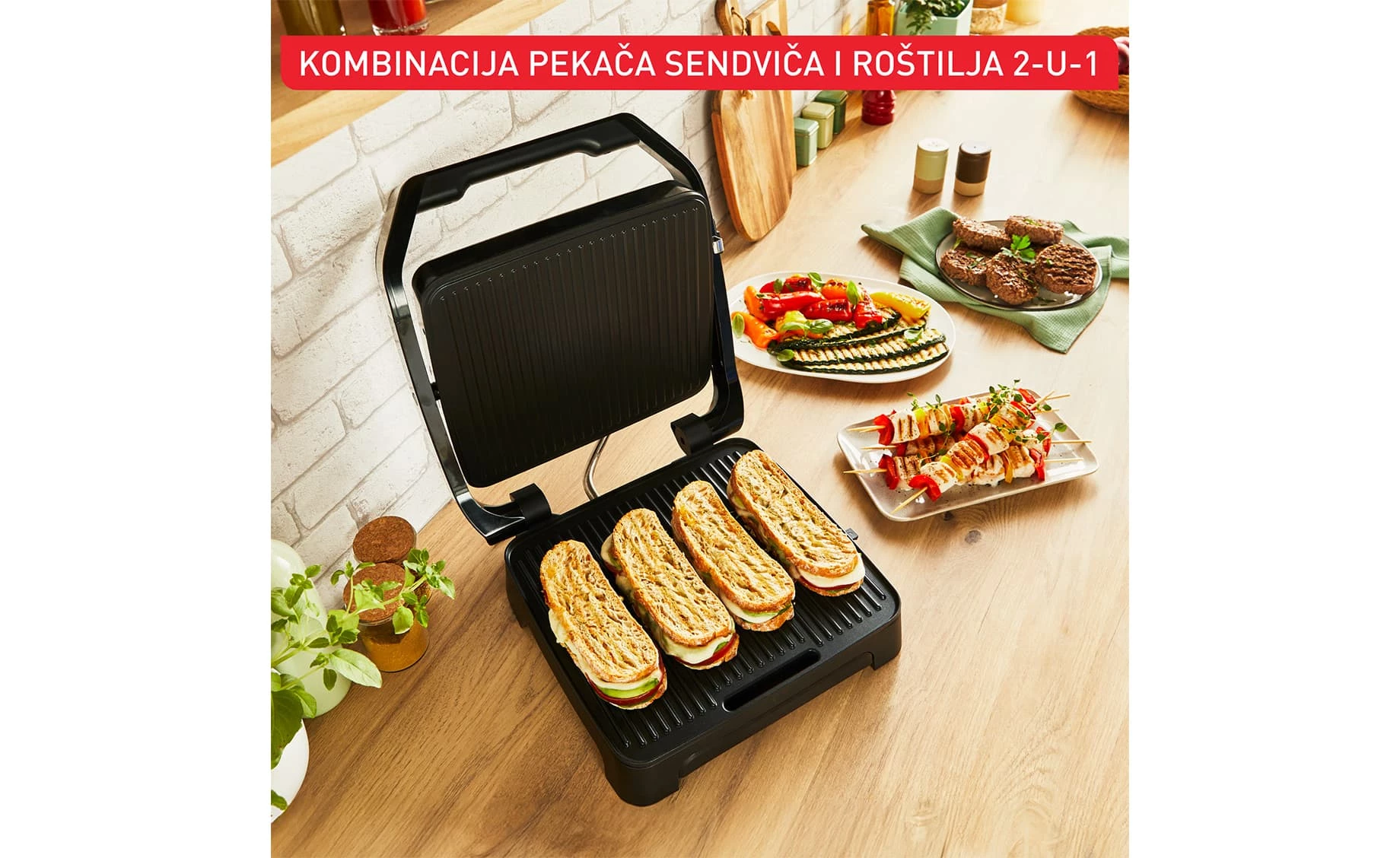 Tefal GC272D10 pekač sendviča i roštilj