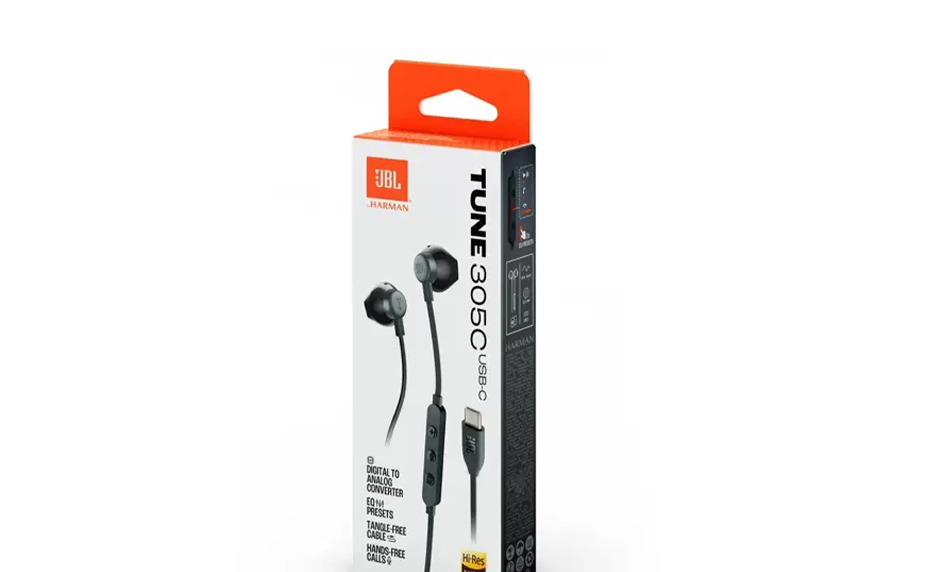 JBL Tune 305c usb-c in ear slušalice , black | Emmezeta webshop