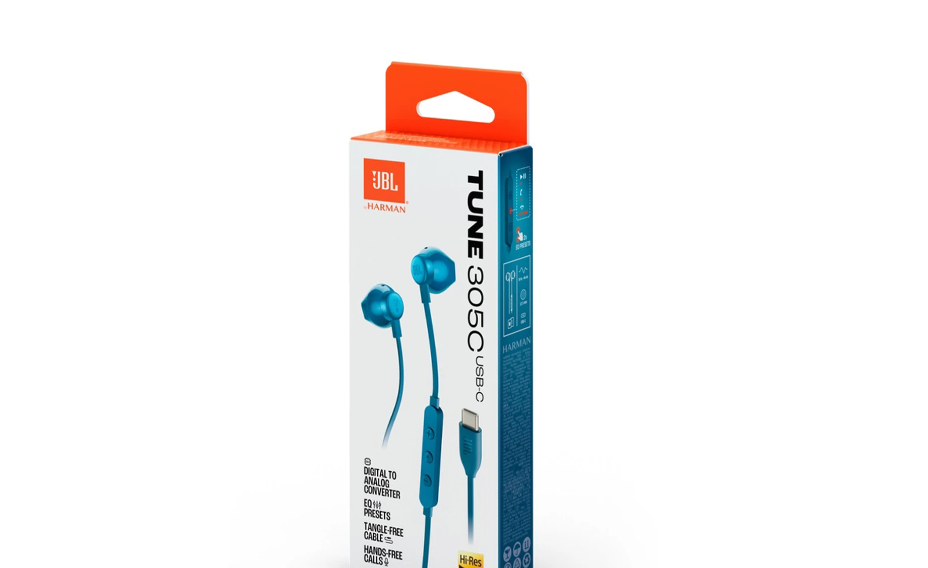 JBL Tune 305c usb-c in ear slušalice , blue | Emmezeta webshop