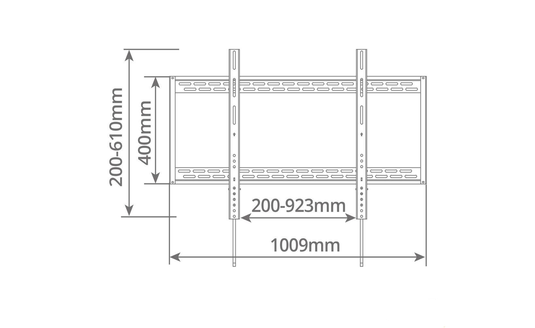 Holmios 55025 zidni nosač za televizor 60"-100"