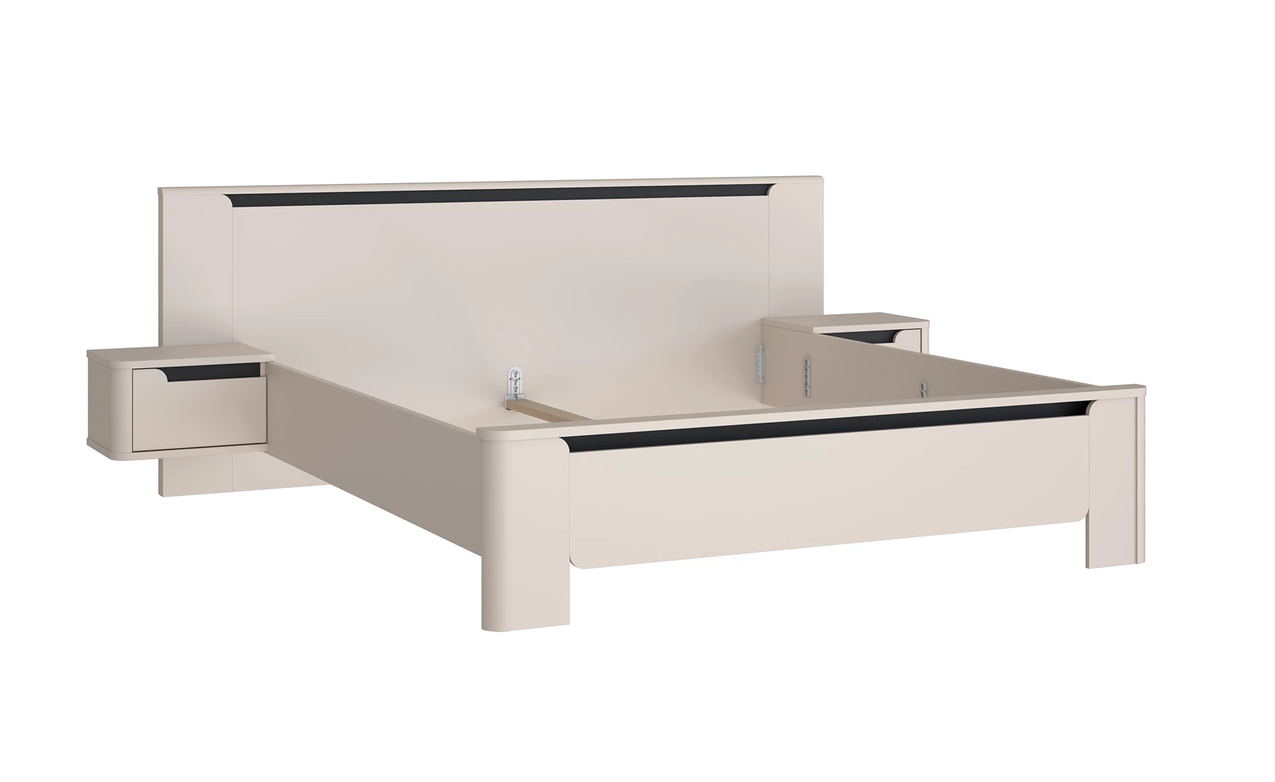 Vodol set krevet+2 noć.ormarića 277x219x94 cm