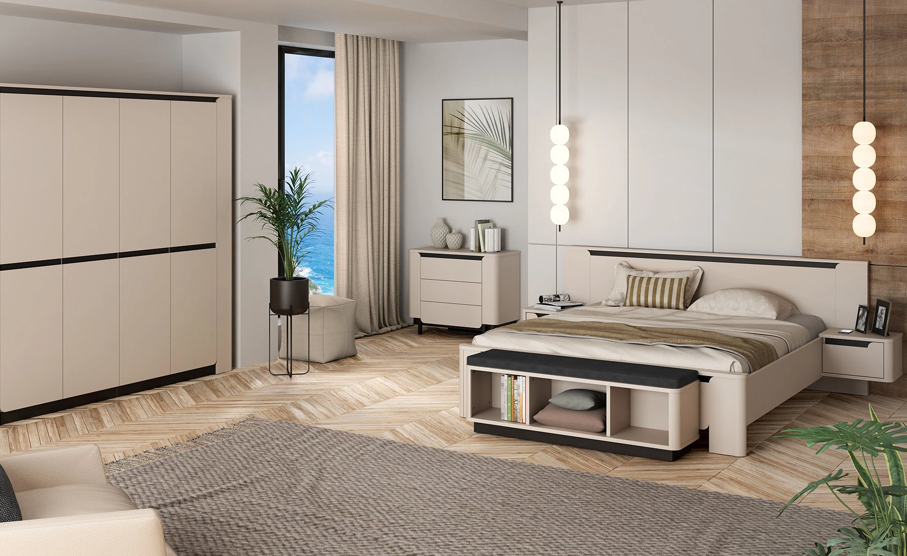 Vodol set polica 3/1 117x53x2 cm