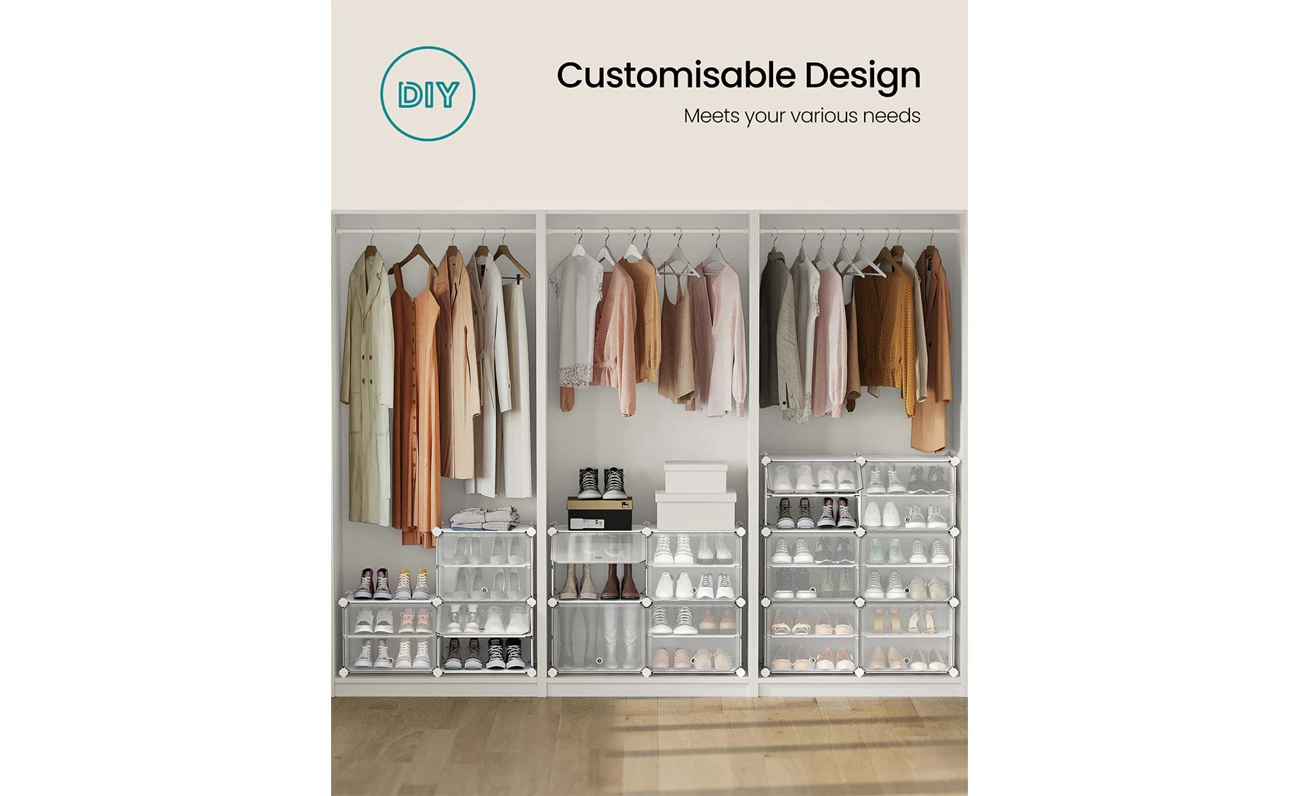 Stalak za odlaganje obuće sa 6 fioka Jon 82x32x92cm beli