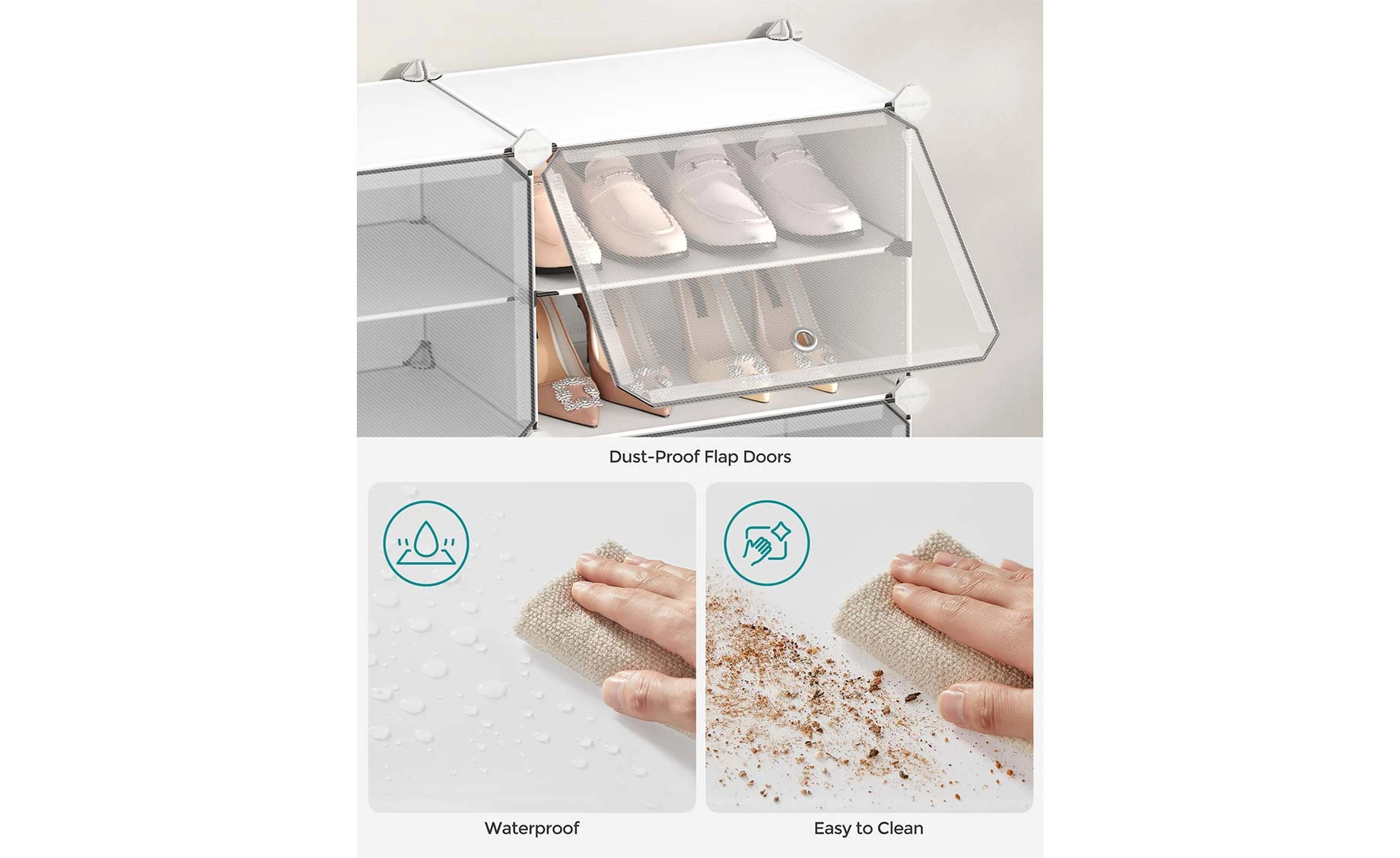 Stalak za odlaganje obuće sa 6 fioka Jon 82x32x92cm beli