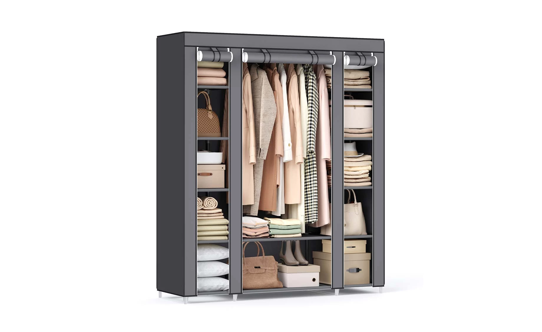 Kutija ormar za odeću Eliot 150x45x175cm siva
