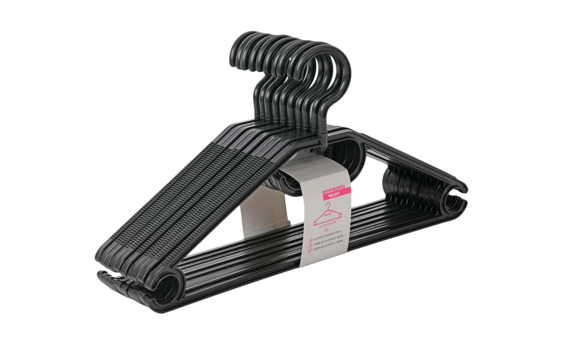 Vešalice za odeću Kelsey set 10kom crne