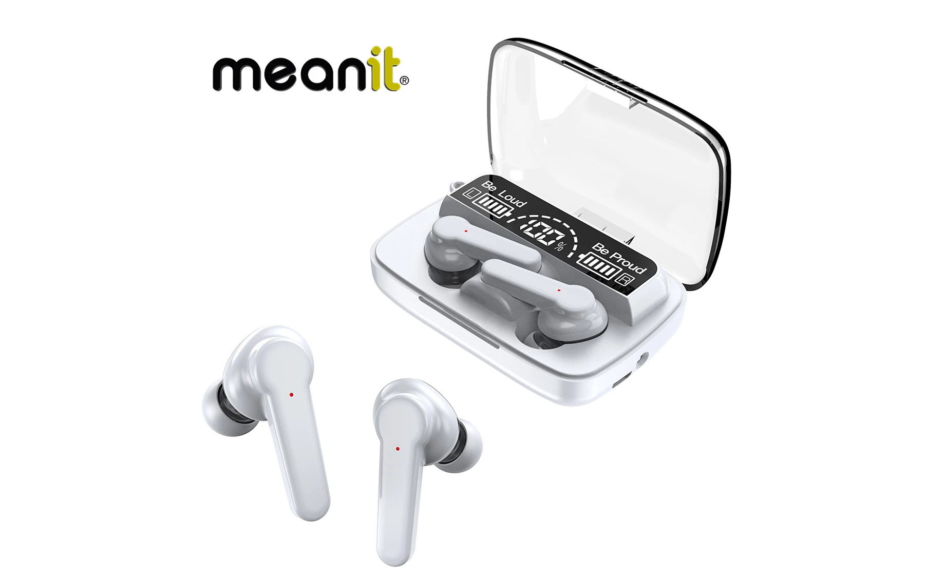 Meanit TWS B400 bluetooth slušalice , bijele