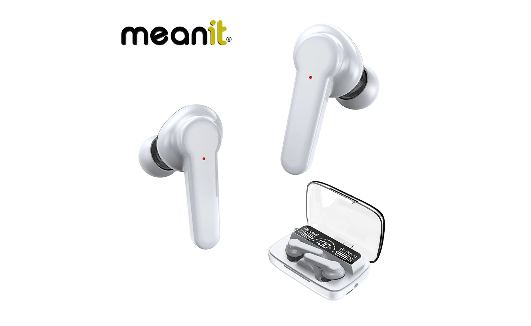 Meanit TWS B400 bluetooth slušalice , bijele