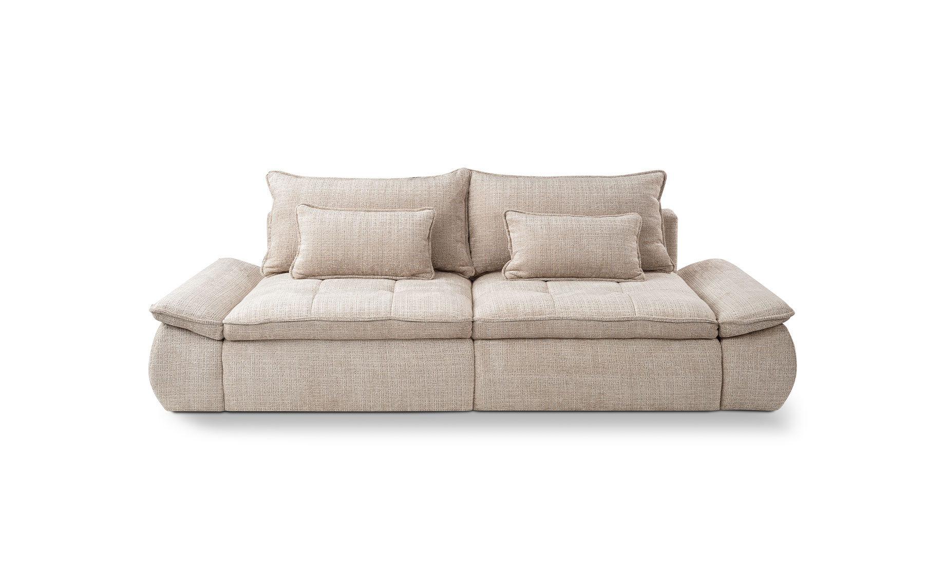 Nube trosed sa ležajem i prostorom za odlaganje 263x122x95 cm bež