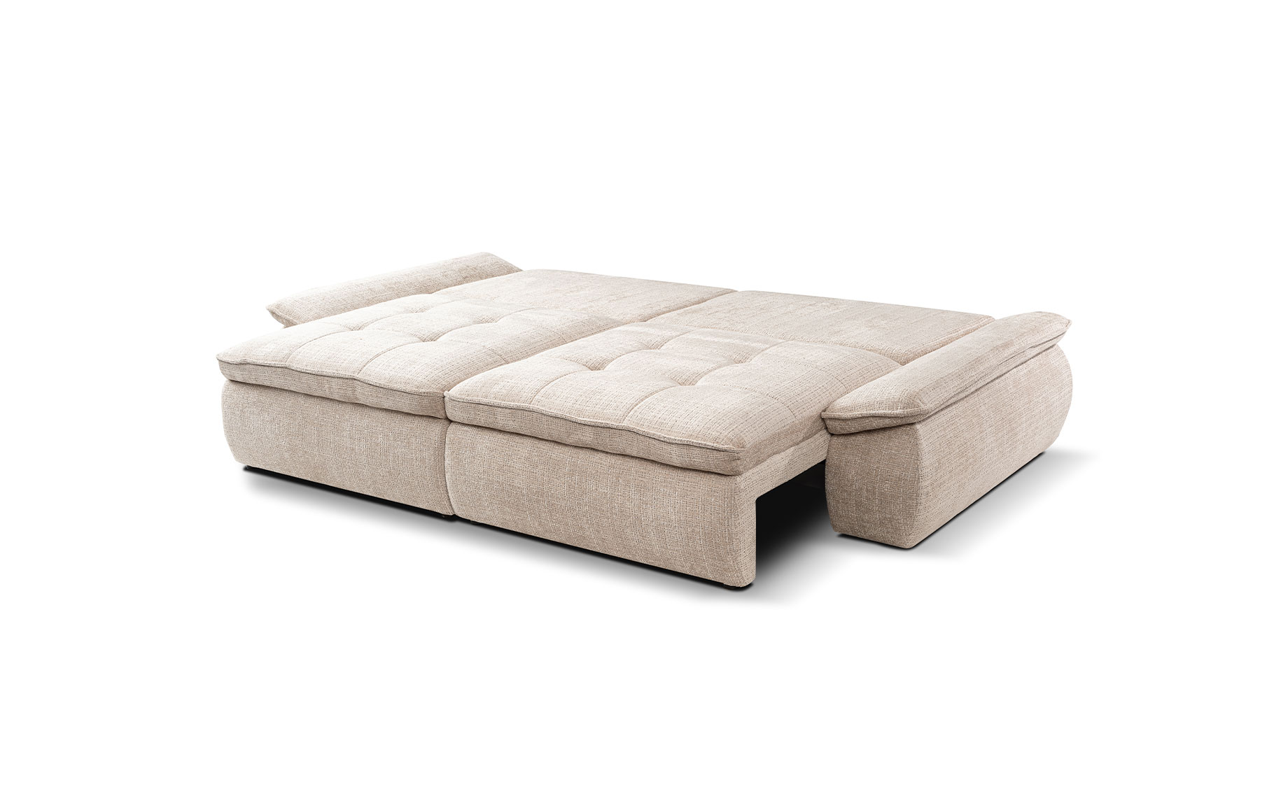 Nube trosed sa ležajem i prostorom za odlaganje 263x122x95 cm bež