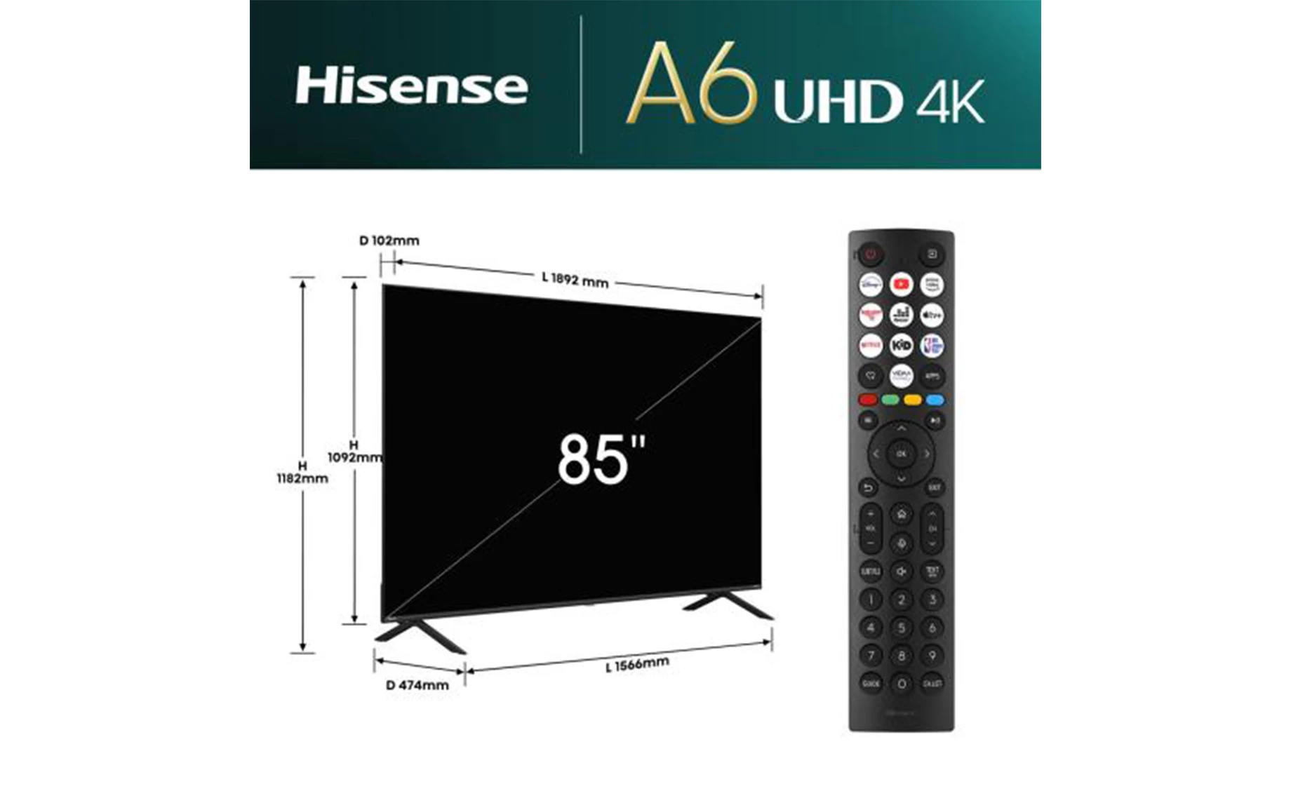 Hisense 85A6N televizor