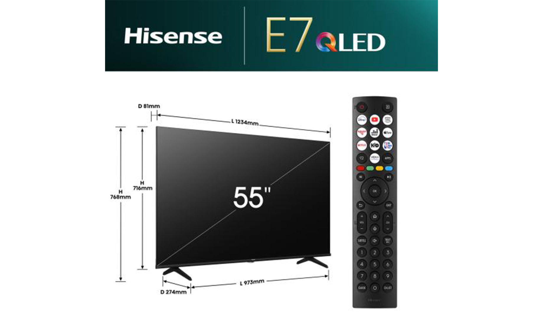 Hisense 55E7NQ televizor