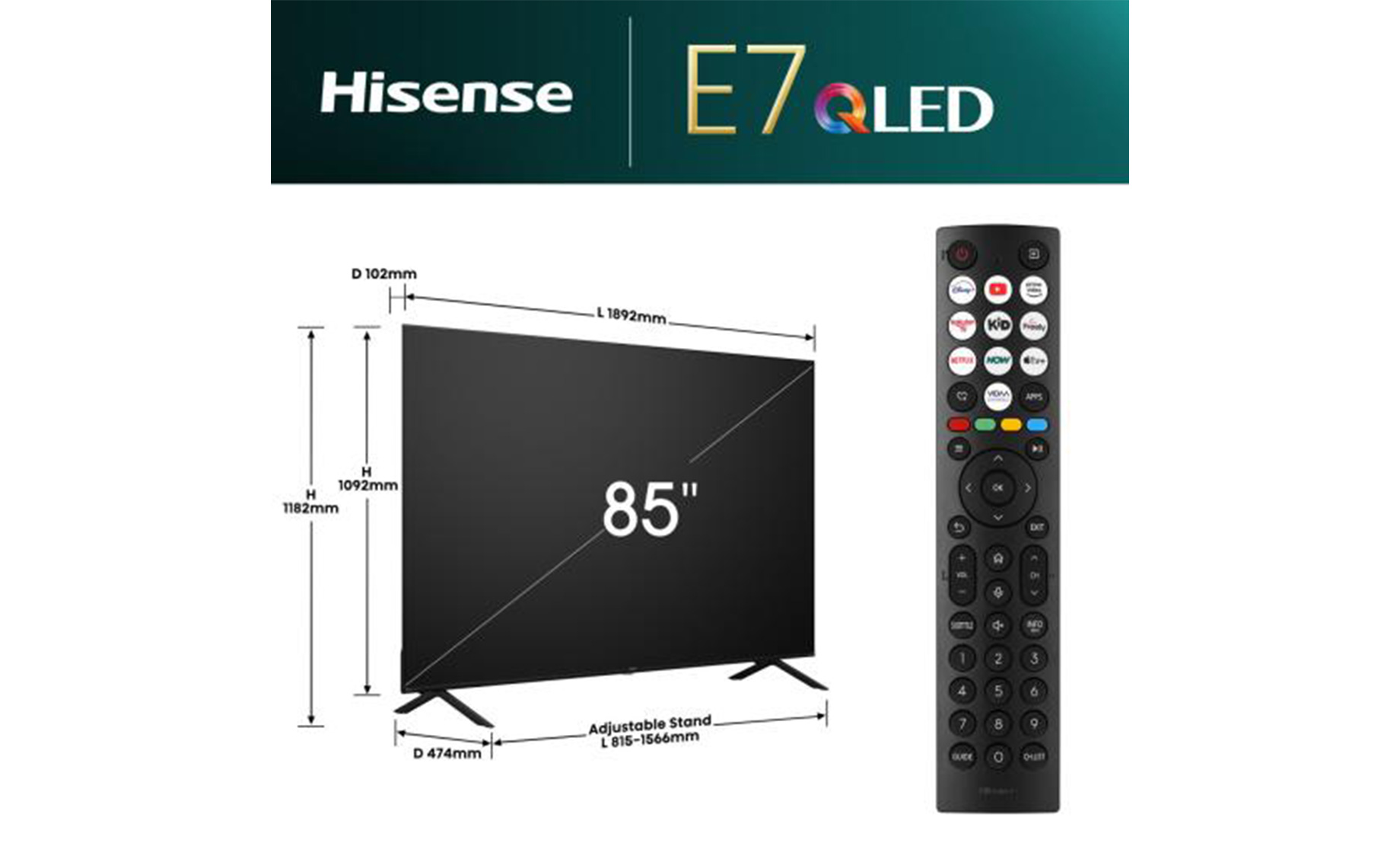 Hisense 85E7NQ PRO televizor