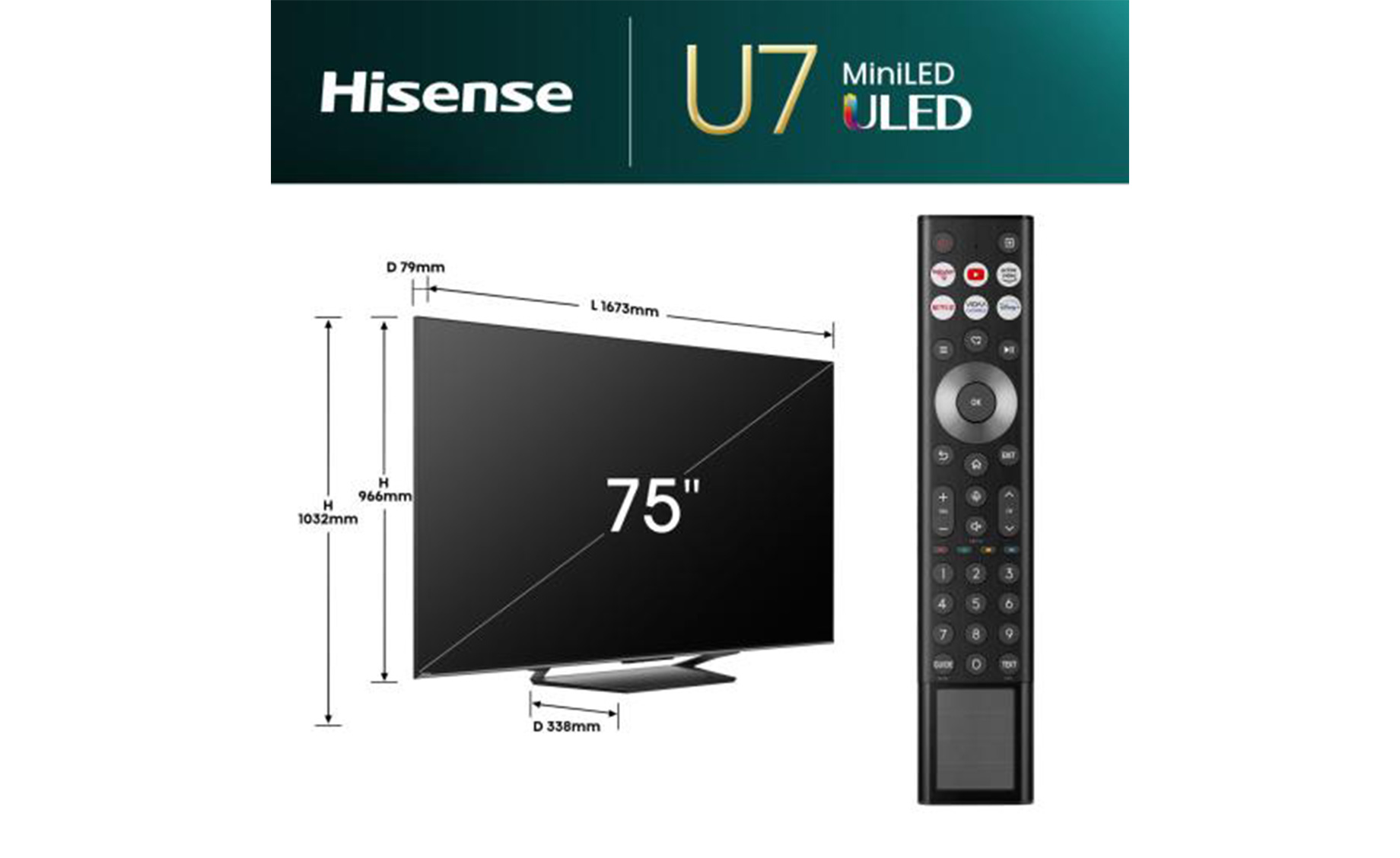 Hisense 75U7NQ televizor