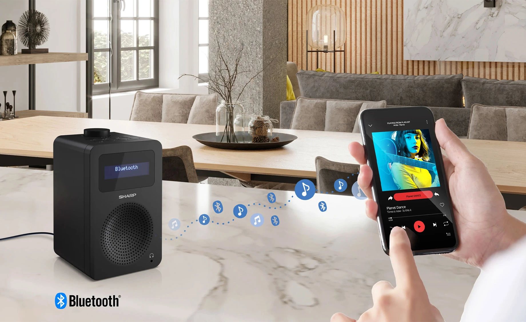 Sharp DR-430BK internet/DAB+ radio