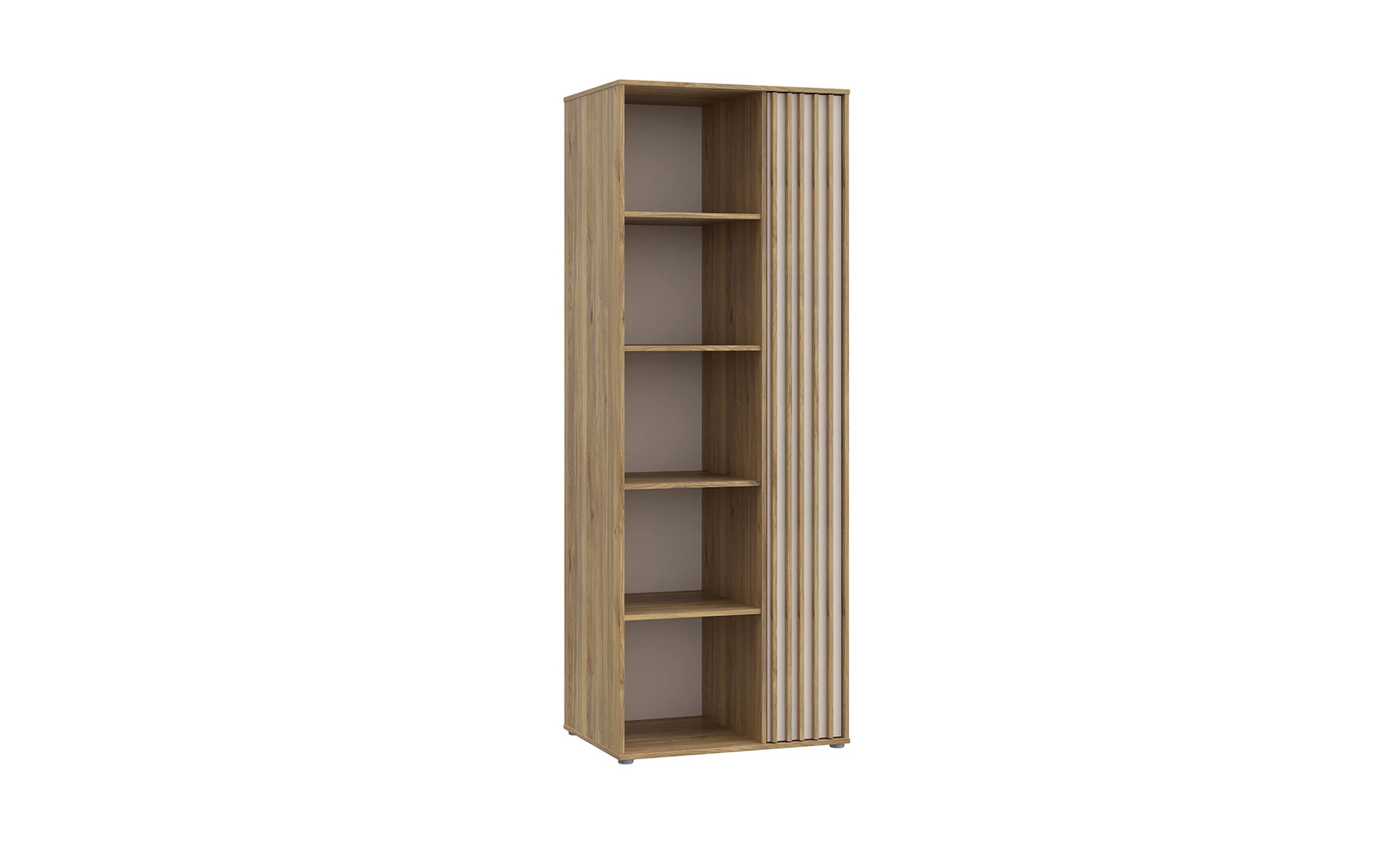 Eliston polica 1 vrata 74x54x200 cm pesak/mauvella hrast univerzalna