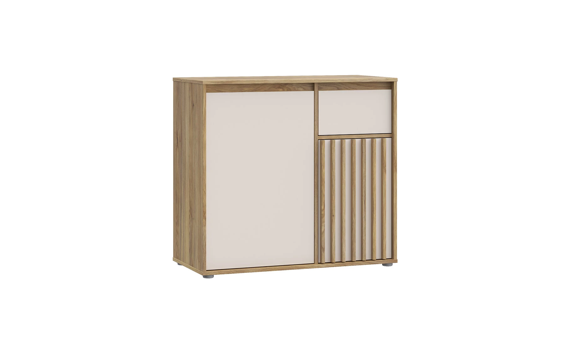 Eliston komoda 2 vrata + 1 fioka 89x41,5x81,7 cm pesak/mauvella hrast