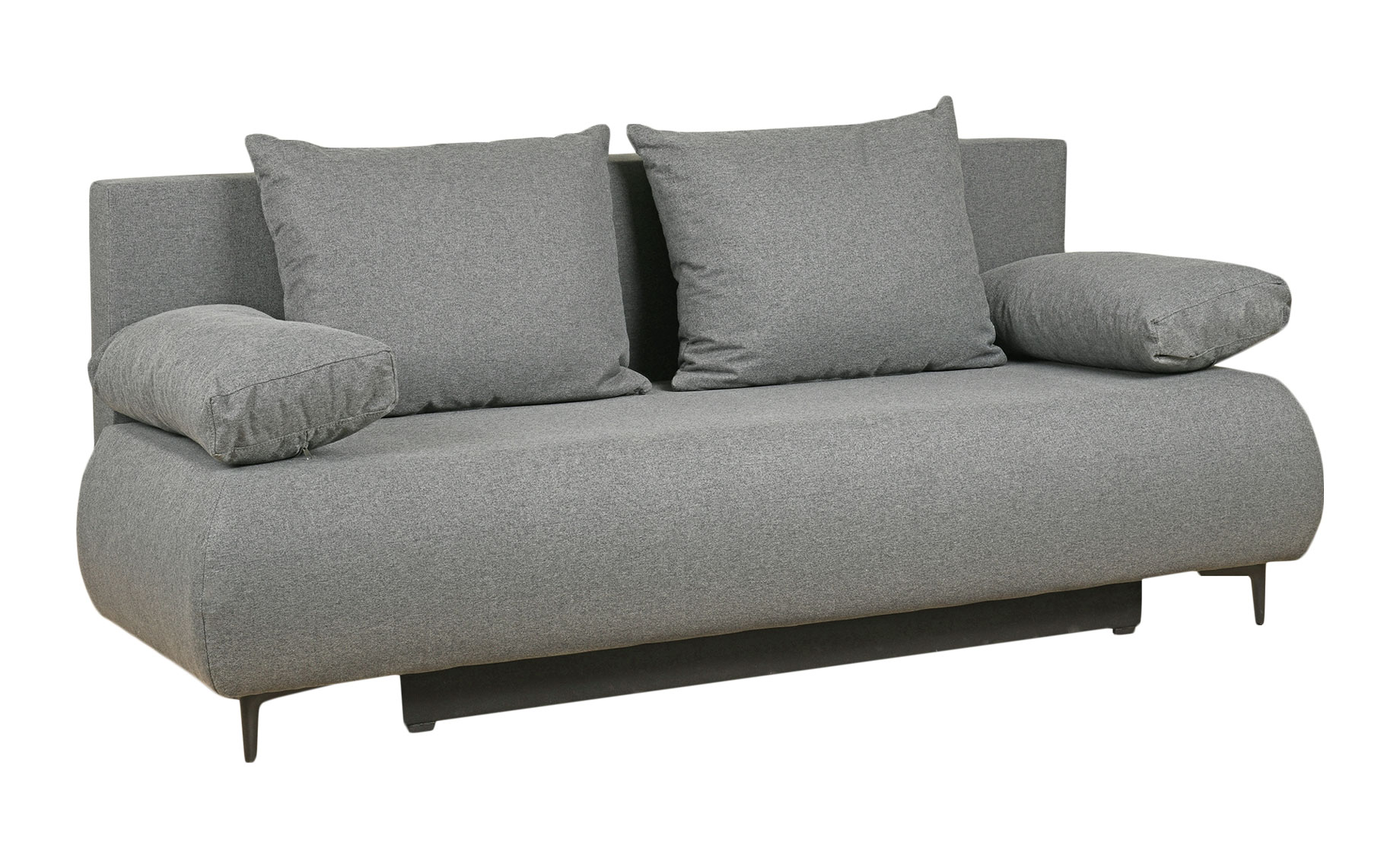 Bali trosed sa ležajem i prostorom za odlaganje 201x90x90 cm tamno siva