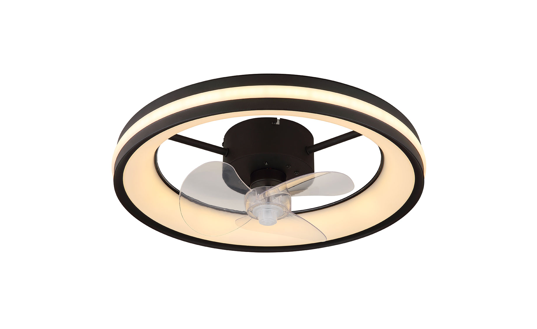 Ventilator Gatian LED crni