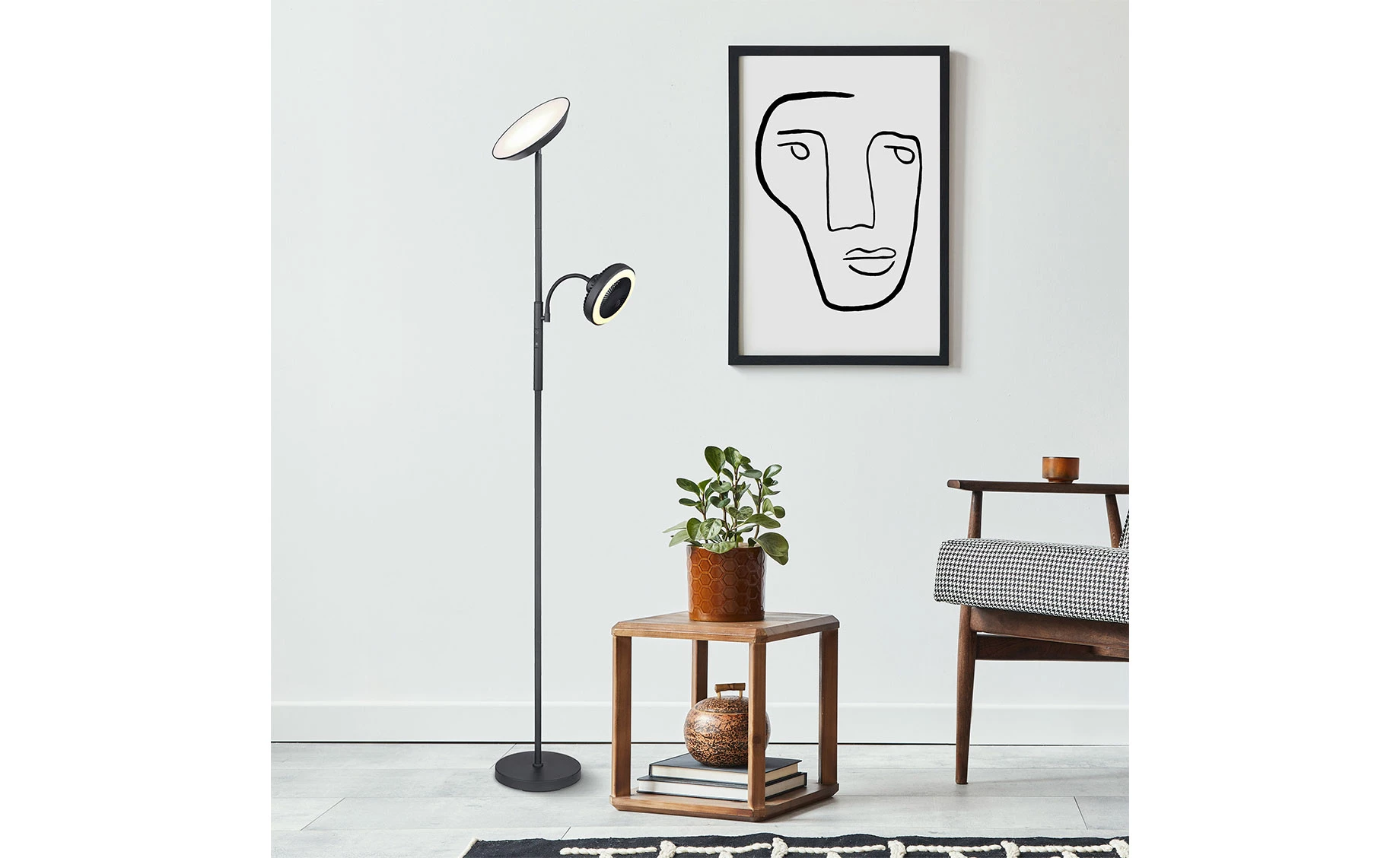 Podna lampa s ventilatorom Davyd LED