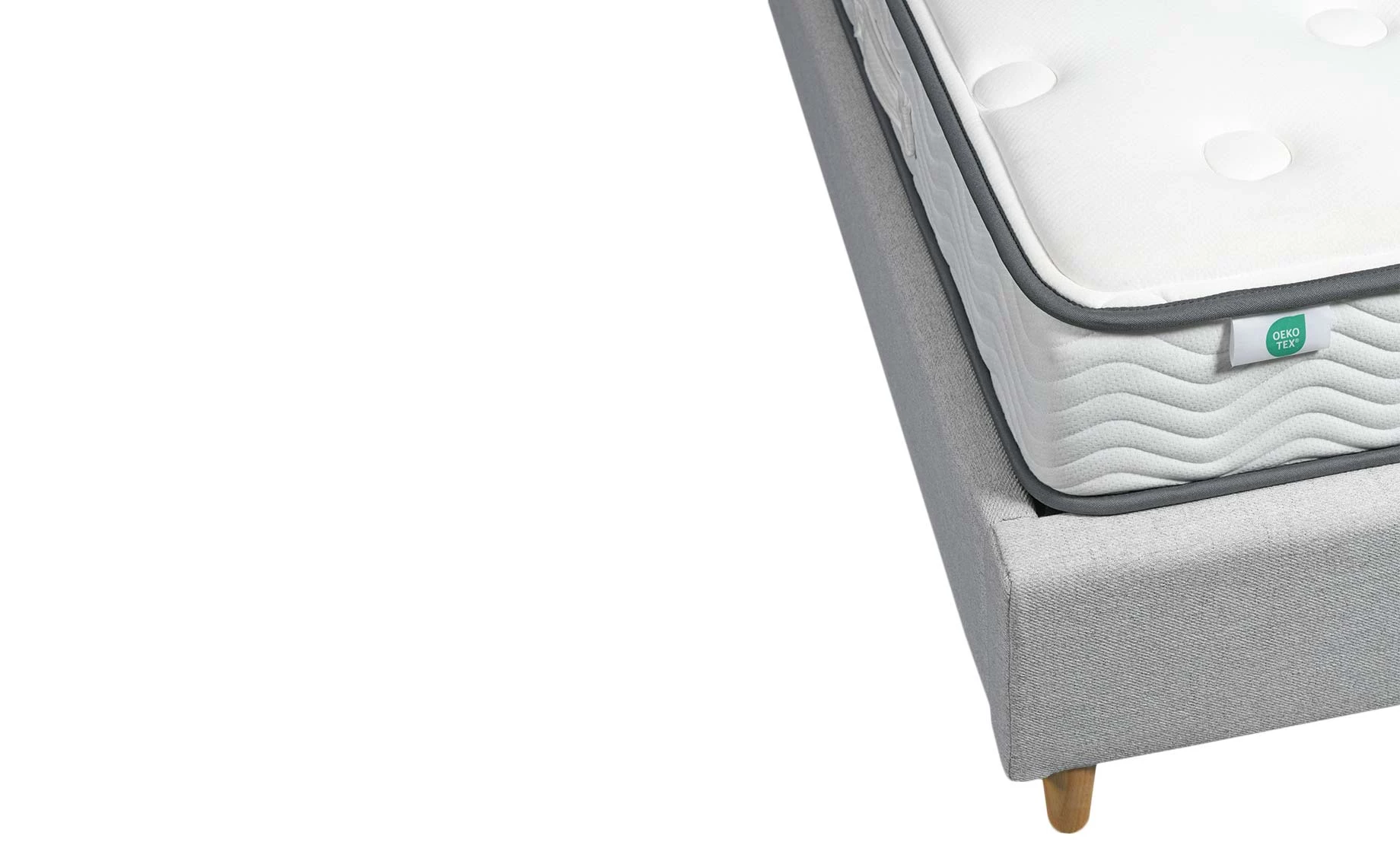 Cesana krevet sa podnicom 105x201x105 cm siva