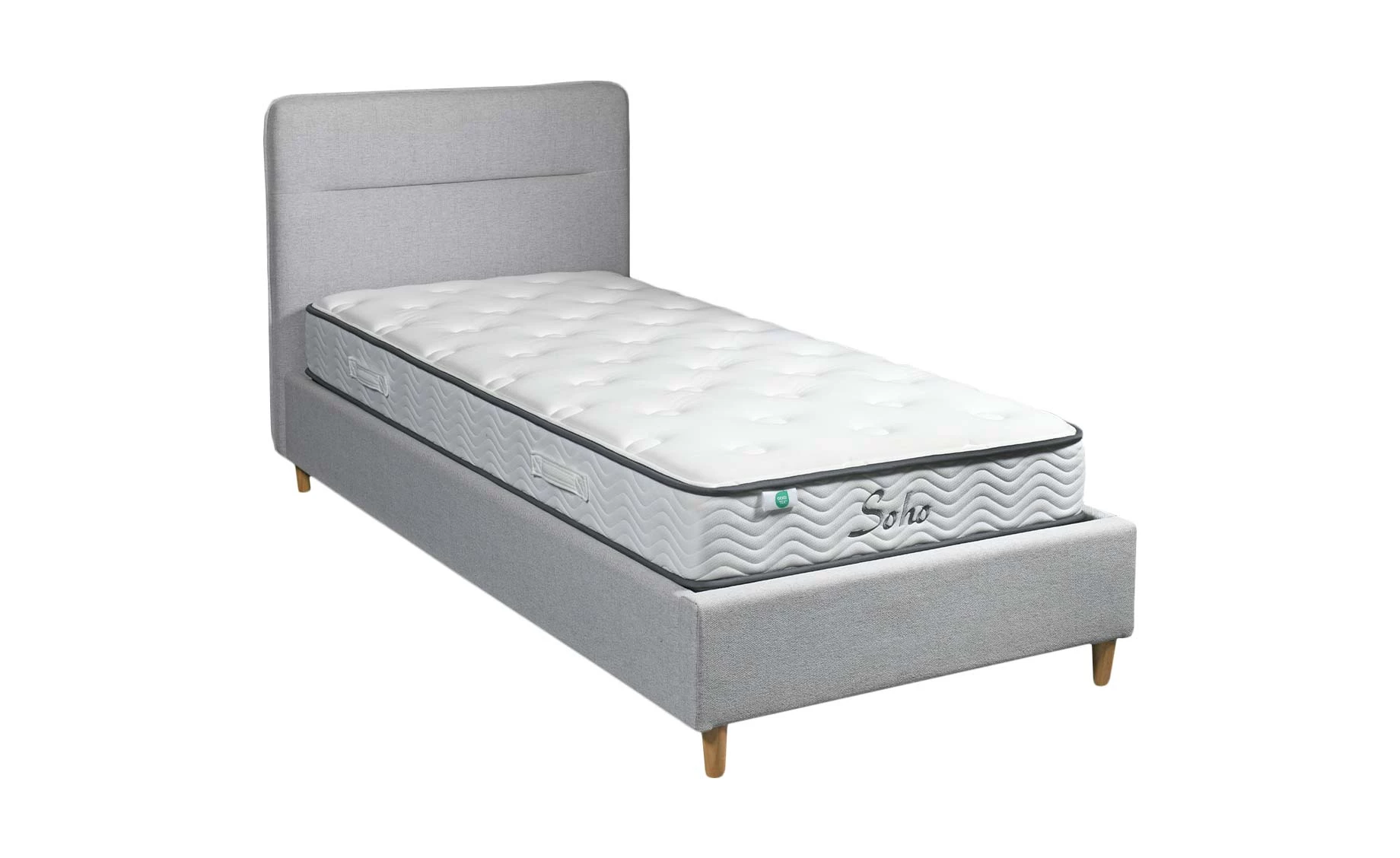 Cesana krevet sa podnicom 105x201x105 cm siva