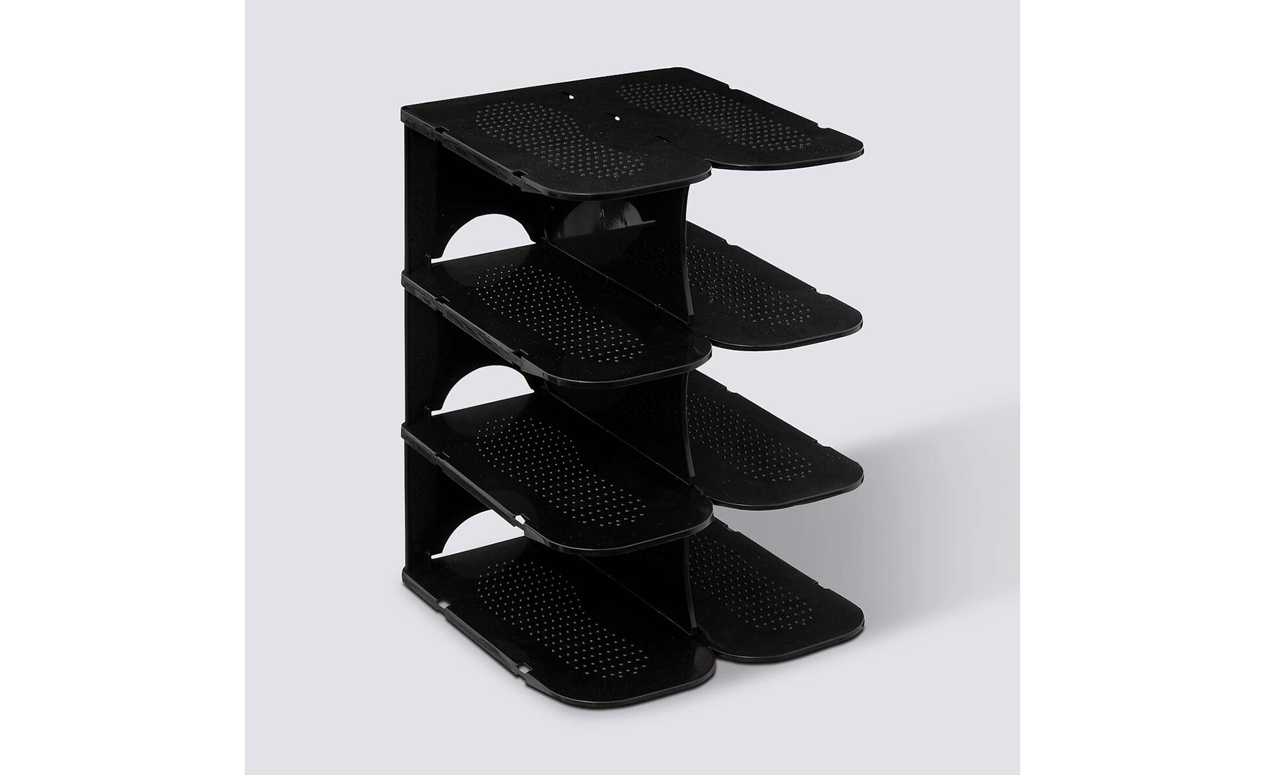 Organizator za 4 para obuće modularni crni