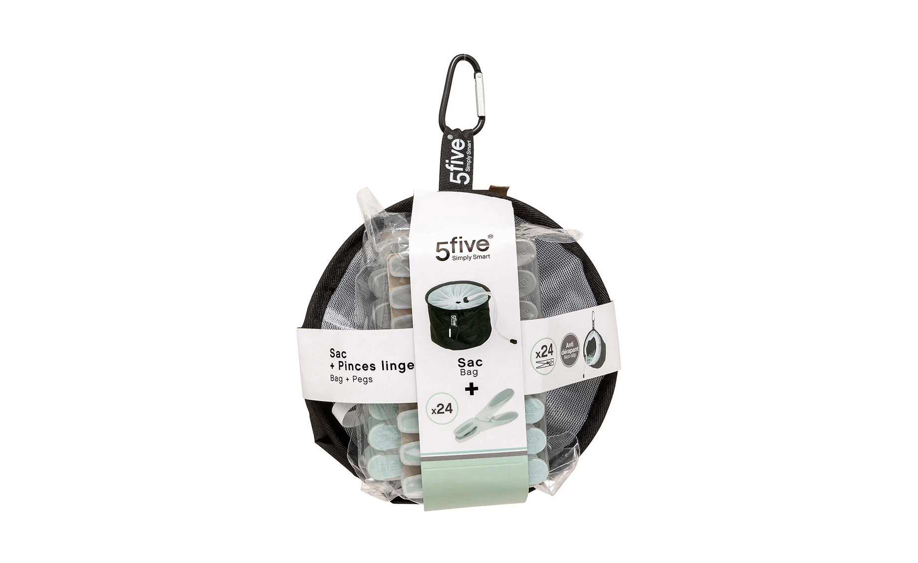 Štipaljke za veš set 24kom sa vrećom za štipaljke