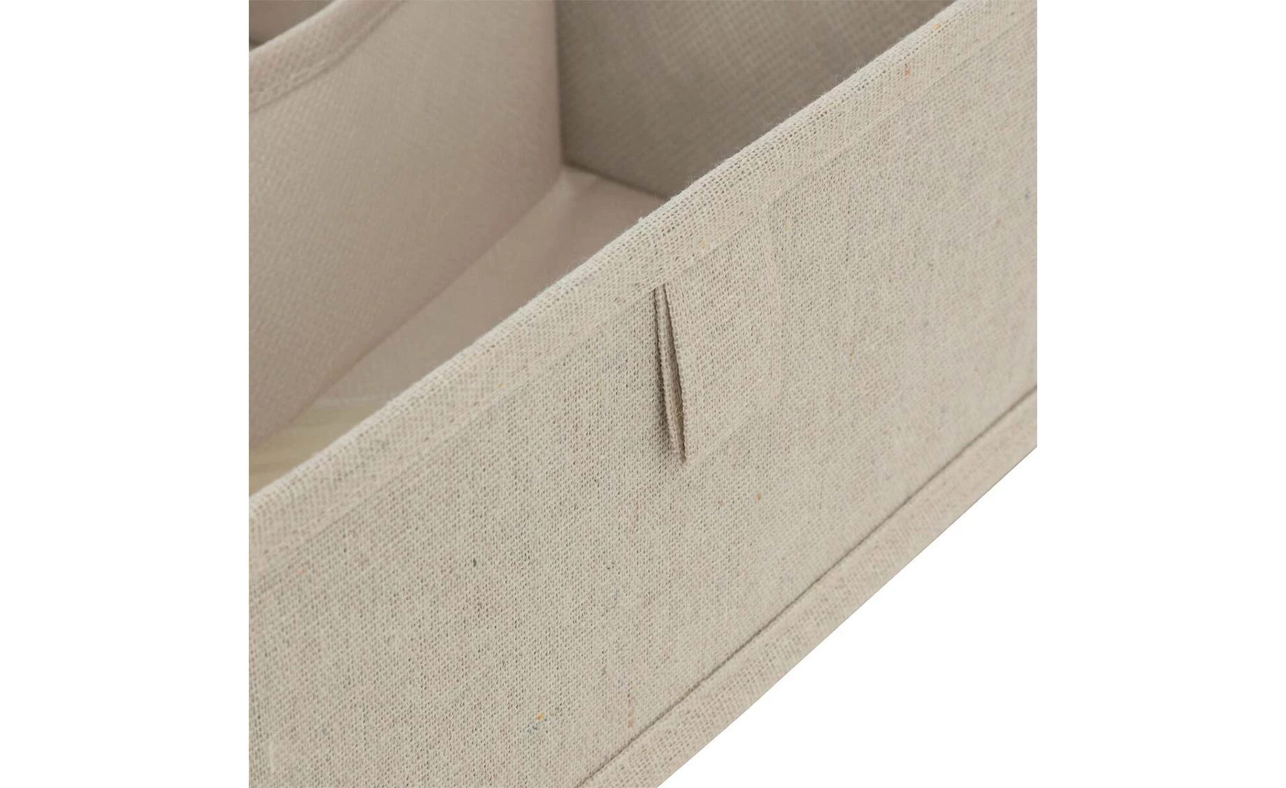 Organizator sa 2 pregrade Vanilla 23,8x24,5x10,2cm bež