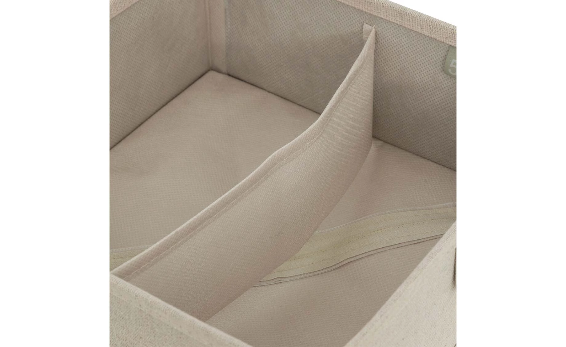 Organizator sa 2 pregrade Vanilla 23,8x24,5x10,2cm bež