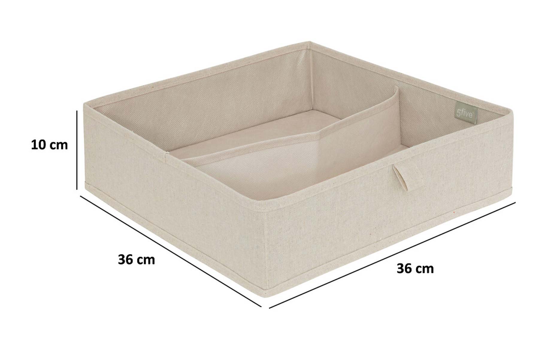 Organizator sa 2 pretinca Vanilla 36x36x10cm bež
