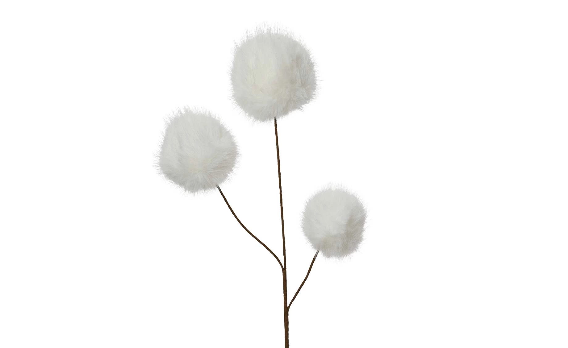 Dekorativna grana white fluffy fur 70 cm