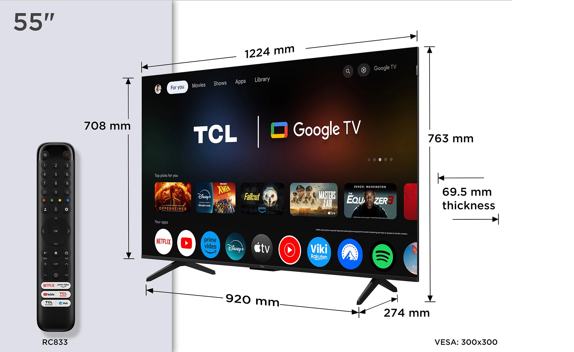 TCL 55P7K televizor