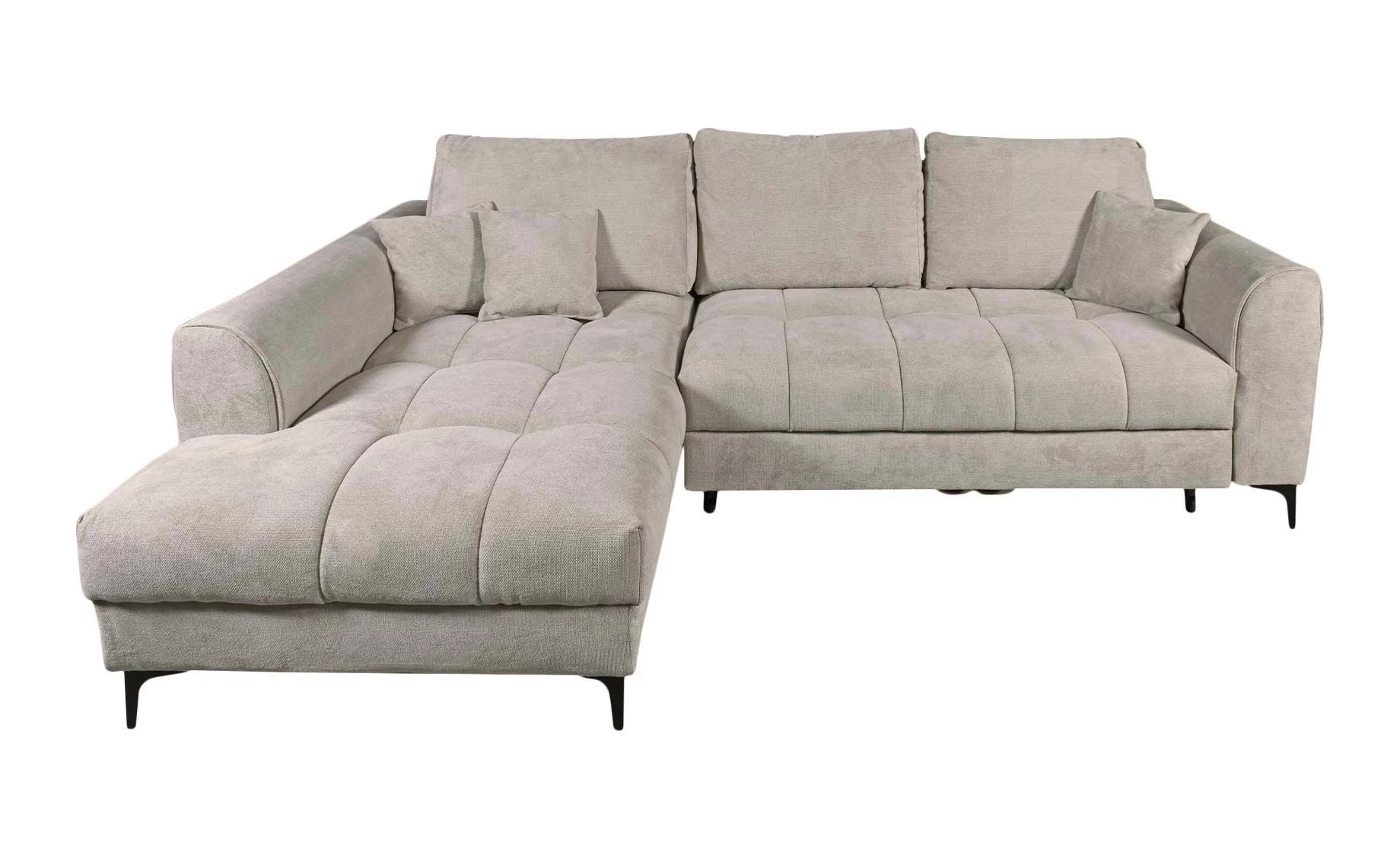 Basel ugaona garnitura sa ležajem 277x190x95 cm bež leva