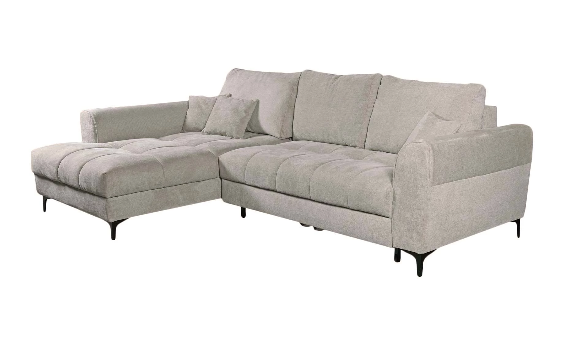 Basel ugaona garnitura sa ležajem 277x190x95 cm bež leva