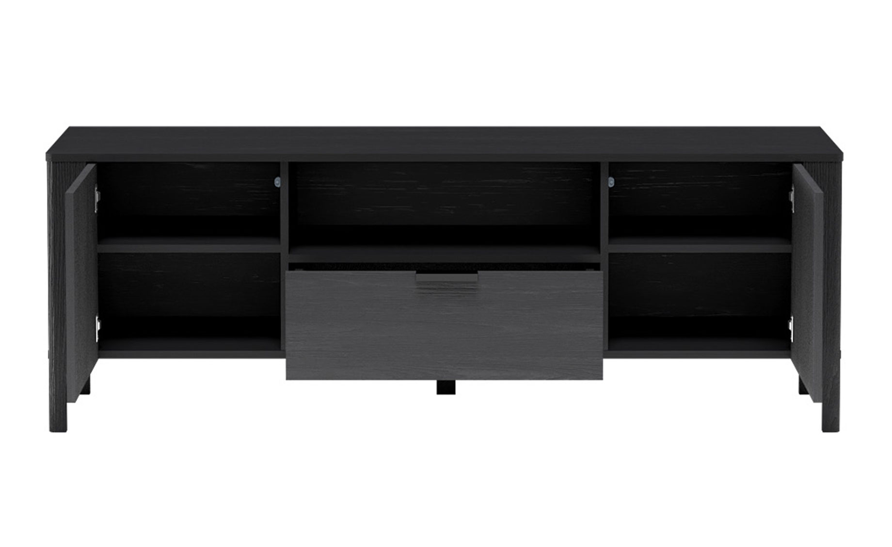 Malumi tv komoda 2 vrata + 1 fioka 160x39x57 cm crna
