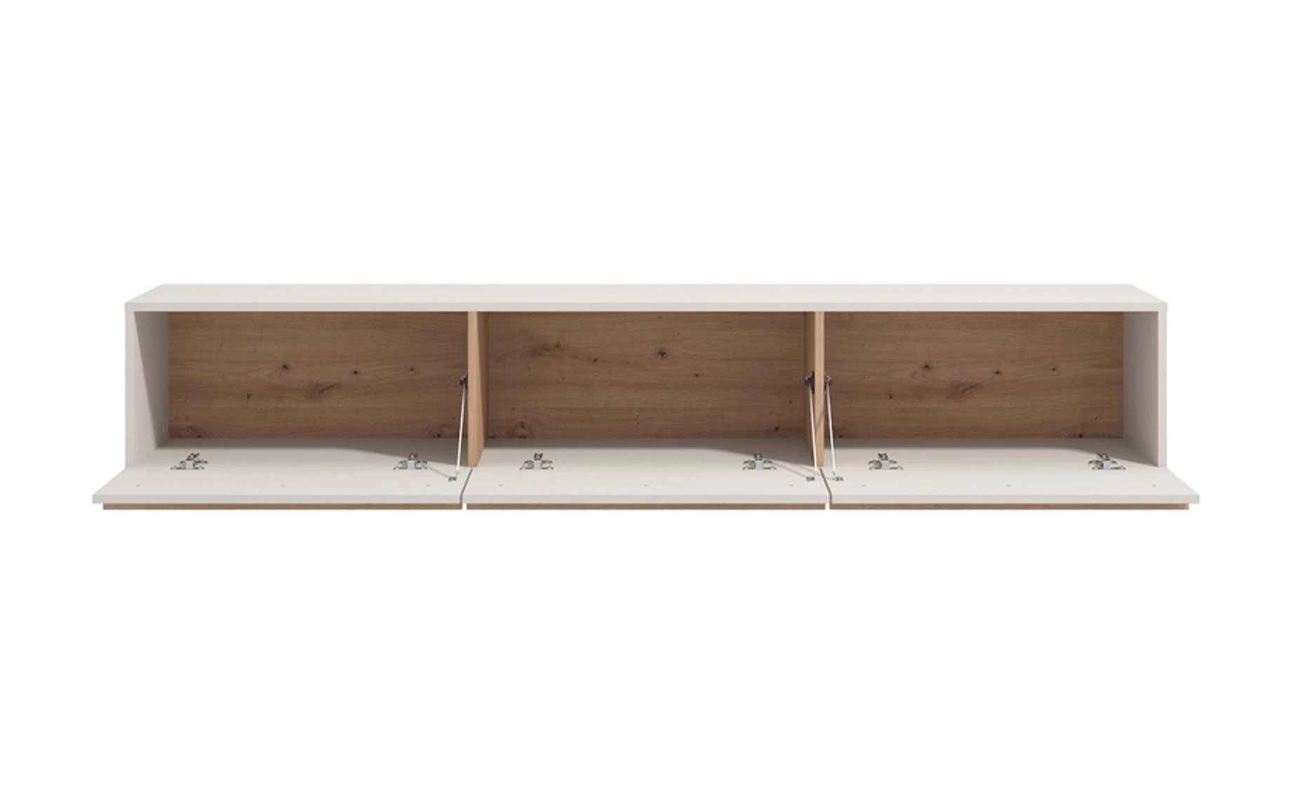 Arles tv komoda 3 vrata 192x44x32 cm kašmir/artisan hrast