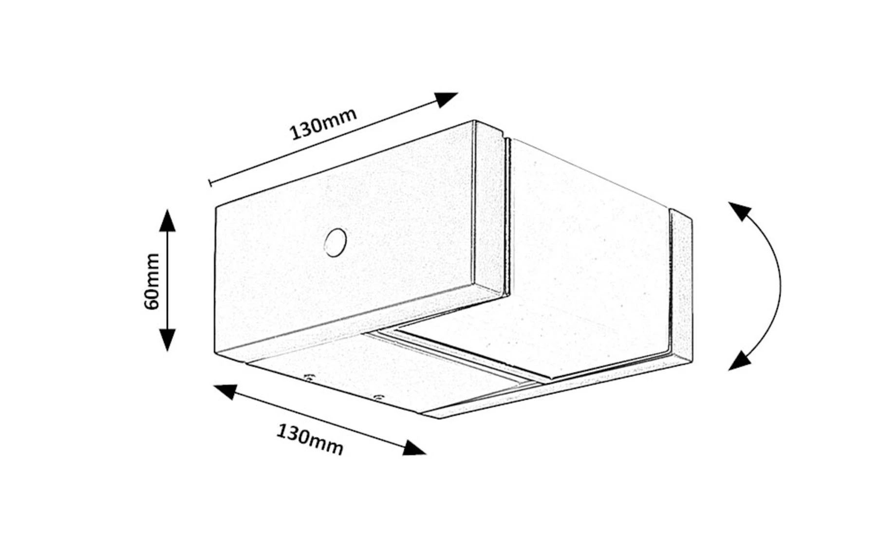 Spoljna zidna lampa Cubbington 13cm LED