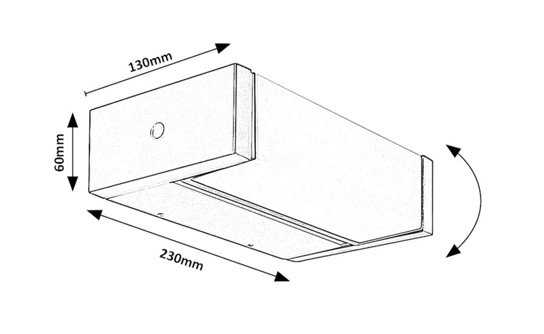 Spoljna zidna lampa Cubbington 23cm LED