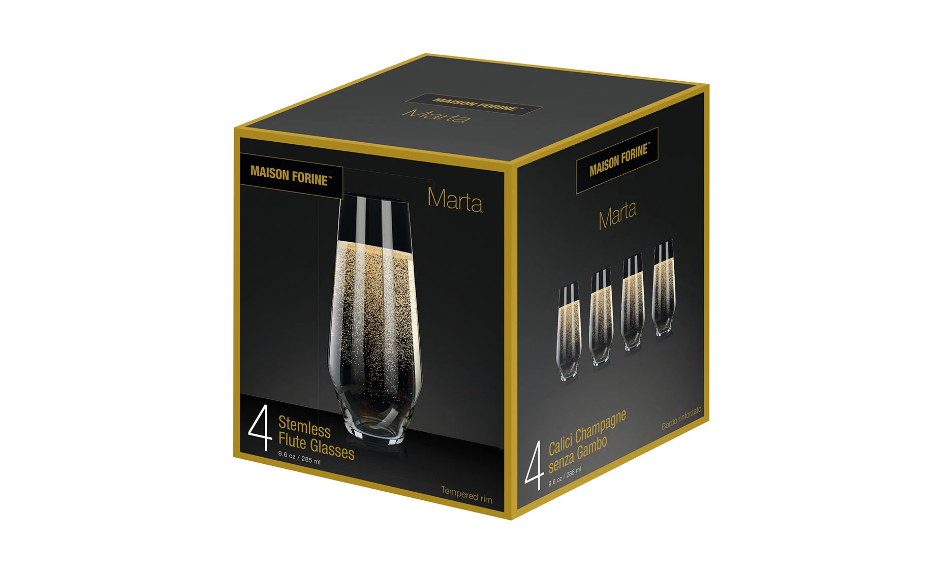 Set 4 čaše za šampanjac Maison Forine Marta 285ml