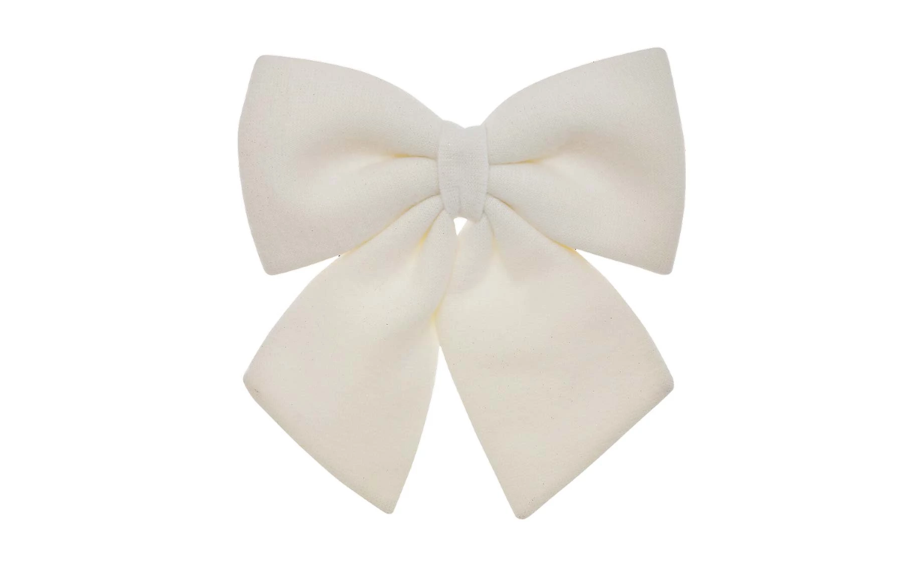 Dekorativna mašna 40x43 cm white wool