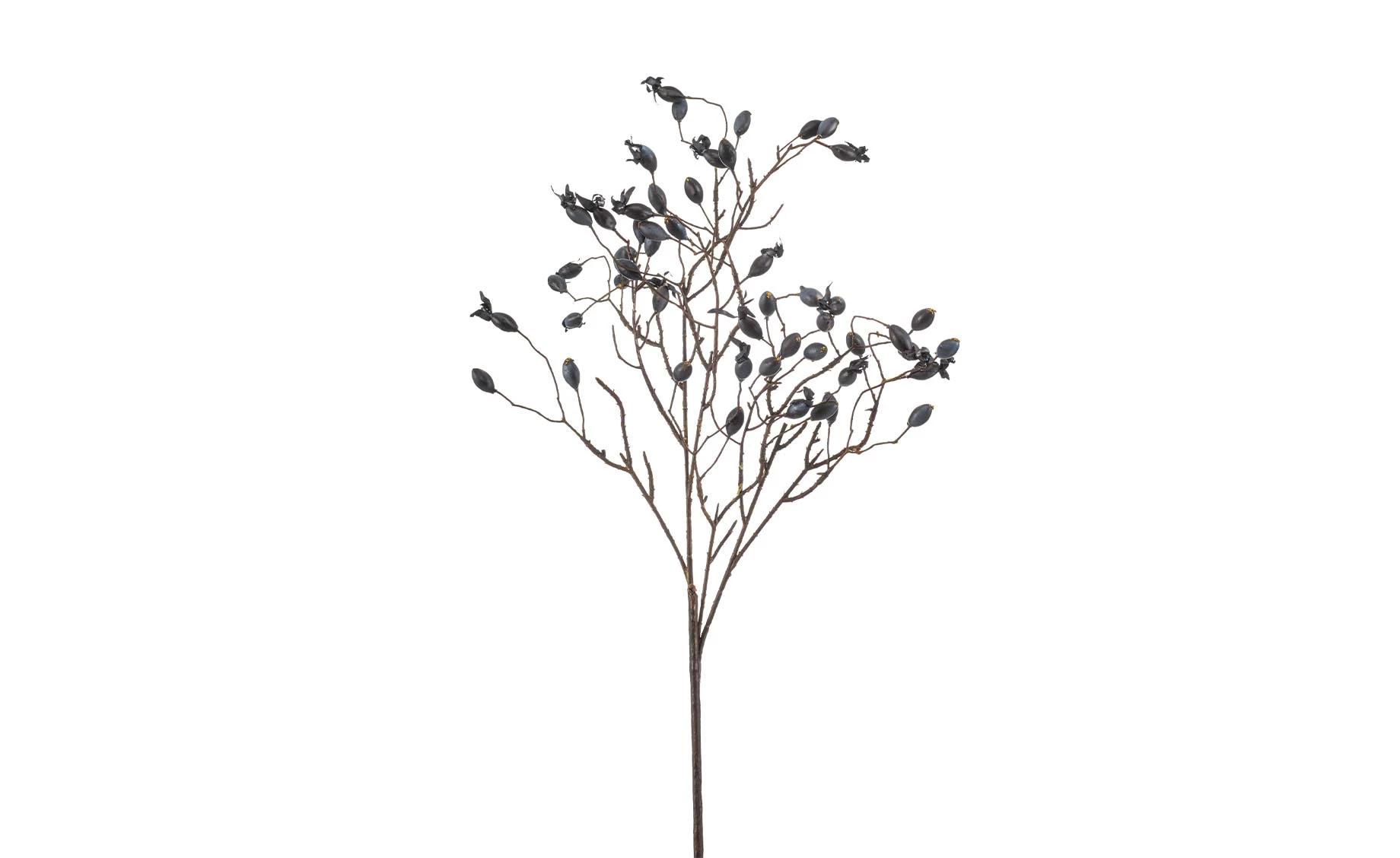 Dekorativna grana rosehip 90 cm plava