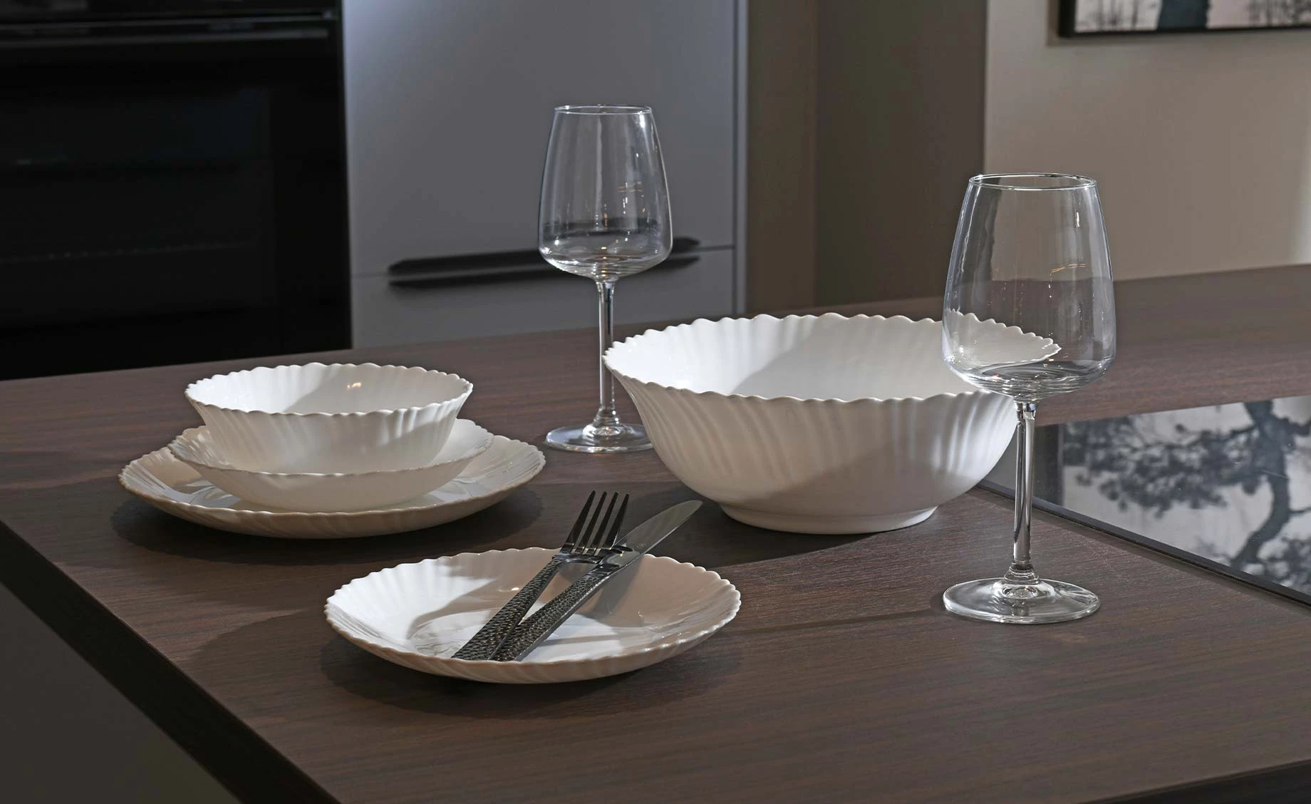 Desertni tanjir Ellis 19cm beli