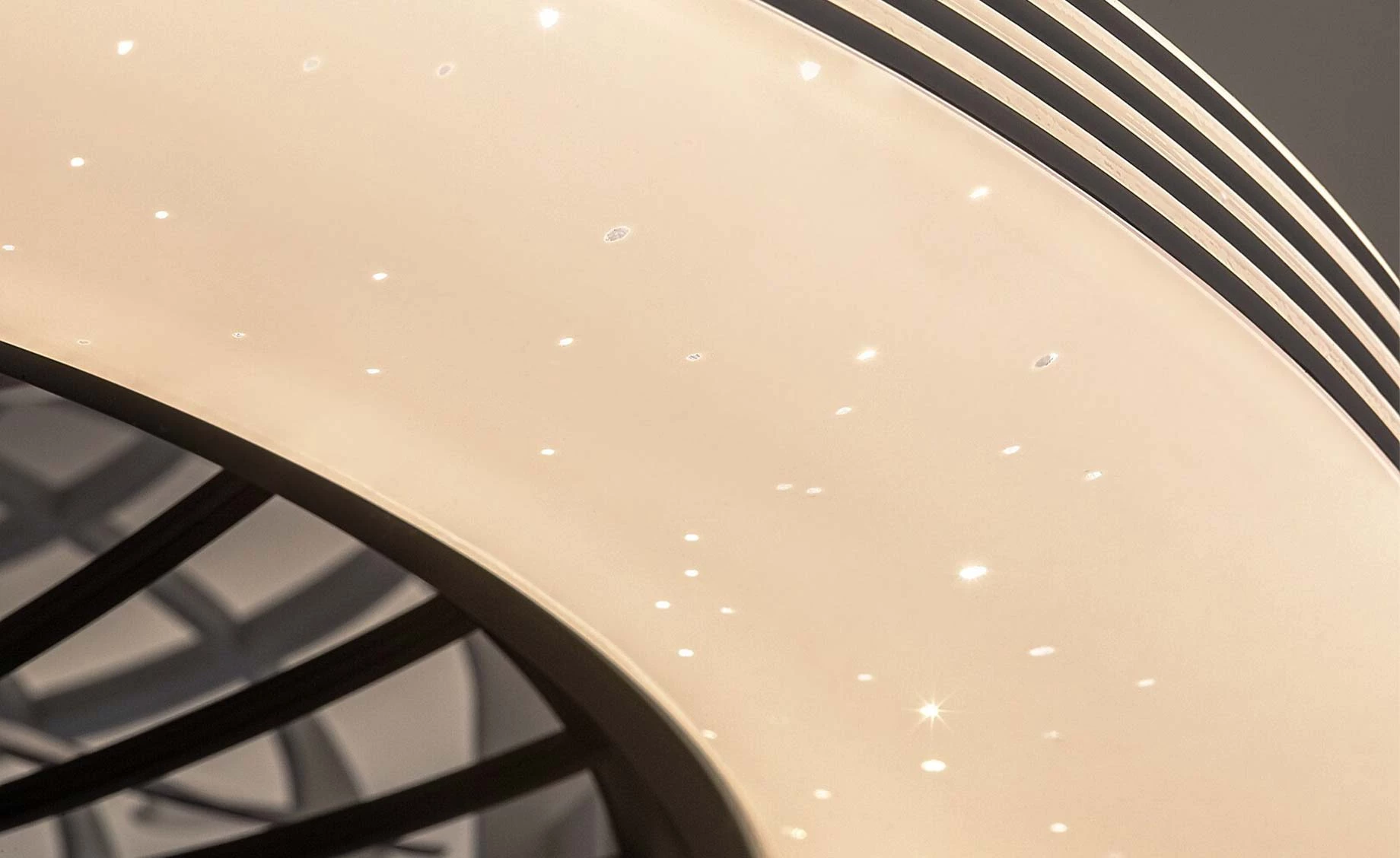 Stropni ventilator Dalfon LED crni