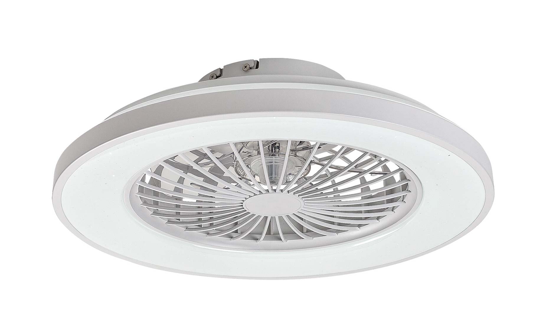 Stropni ventilator Dalfon LED srebrni